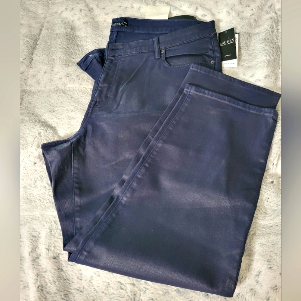 Ralph Lauren Black Label women's Jeans 22W navy NWT